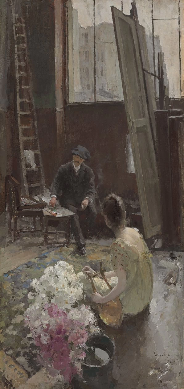 Konstantin Korovin - Nello Studio dell'Artista